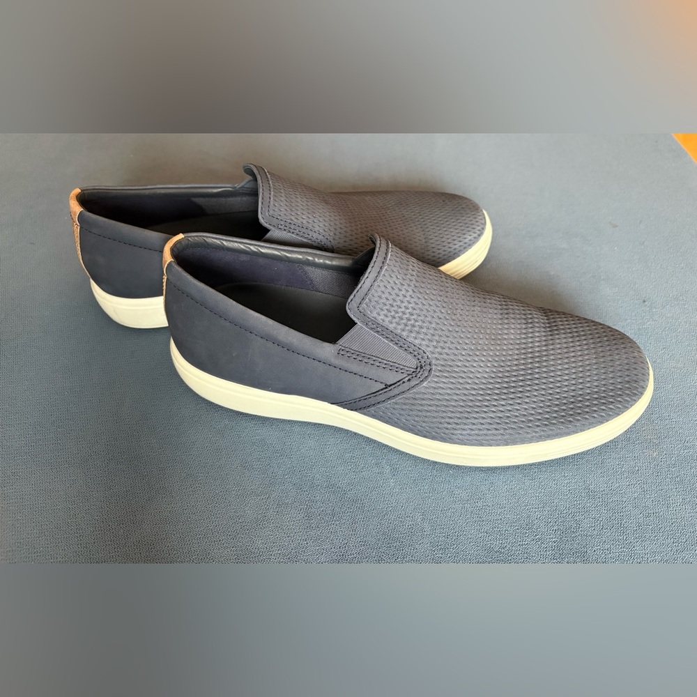 Ecco Men's Navy Slip-On Loafers